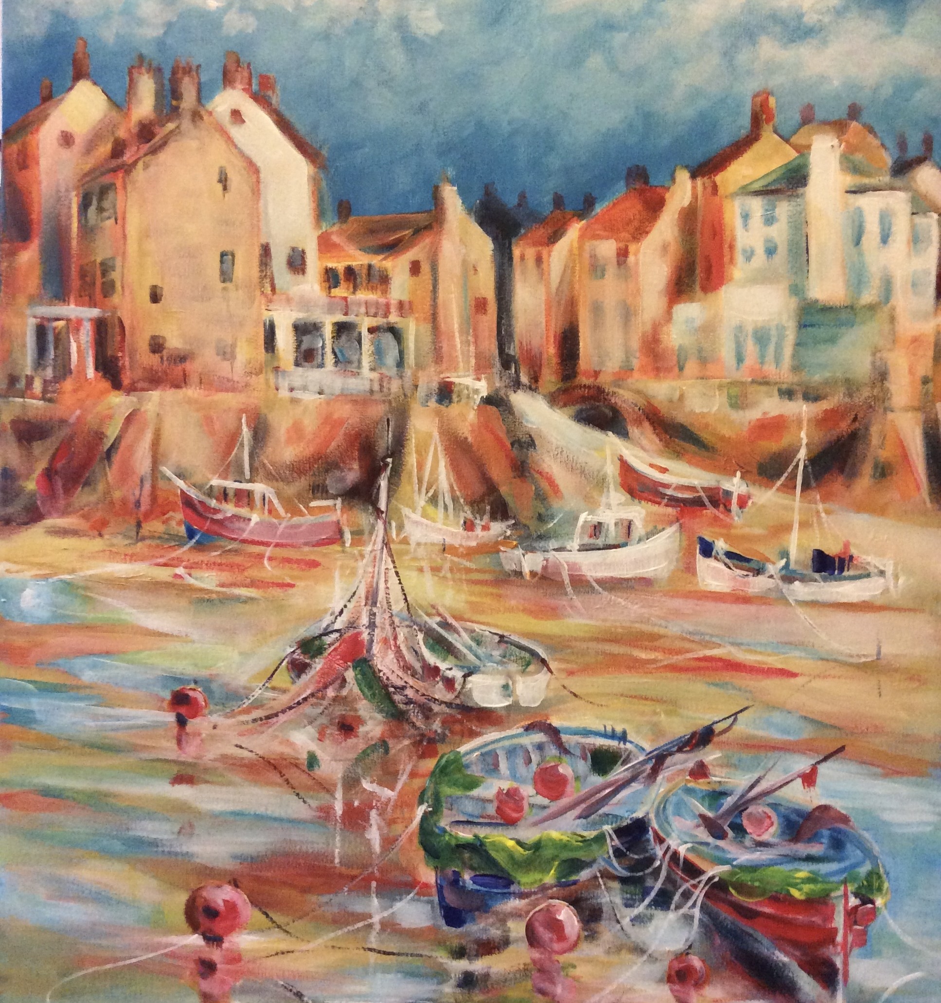 A warm morning at Robin Hoods bay